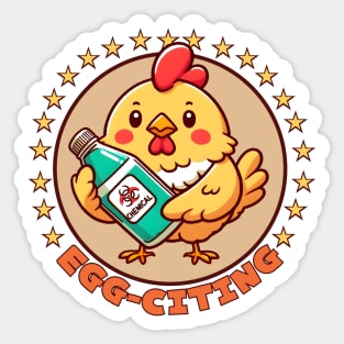 Chemistry chicken Sticker